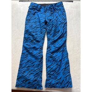 Betty Rides Zebra Stripe‎ Blue Snowboard Snow Ski Size Large